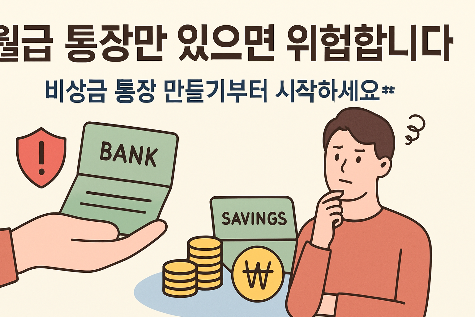월급 통장만 있으면 위험합니다 — 비상금 통장 만들기부터 시작하세요**