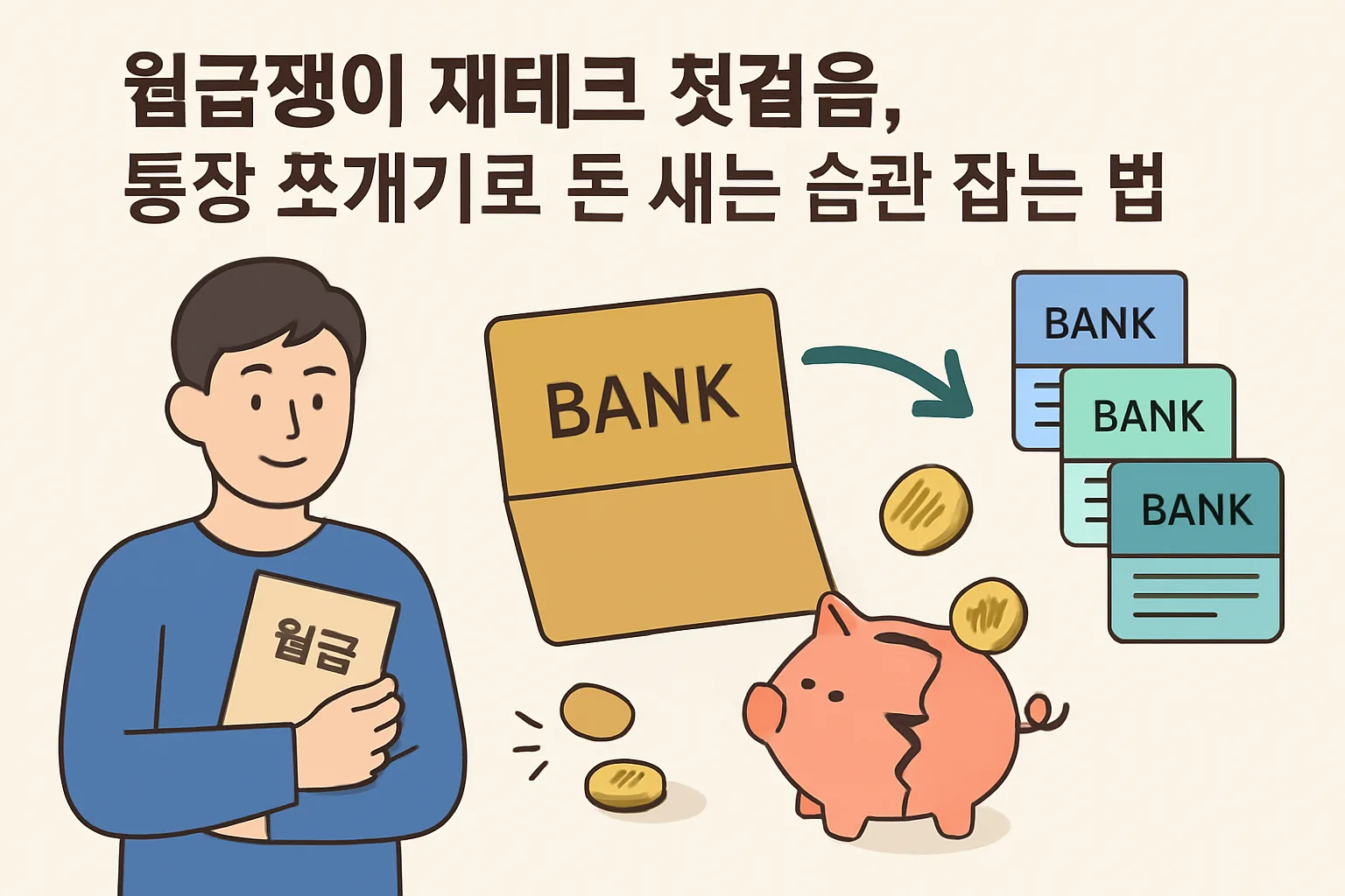 월급쟁이 재테크 첫걸음, 통장 쪼개기로 돈 새는 습관 잡는 법