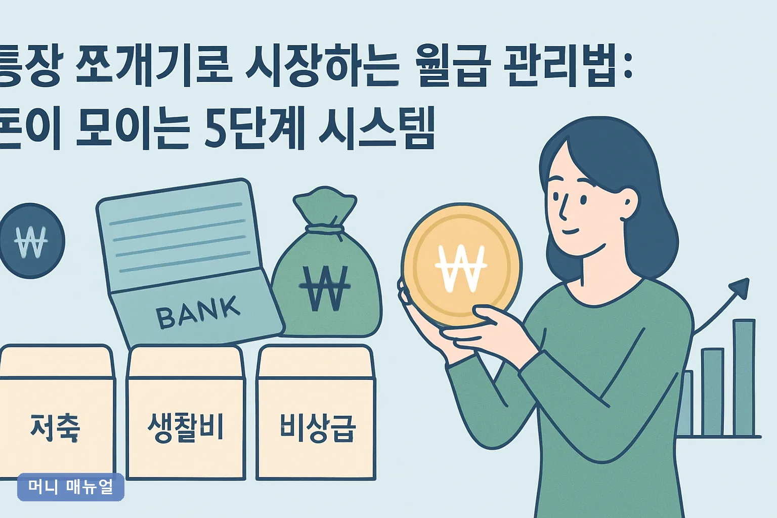 통장 쪼개기로 시작하는 월급 관리법: 돈이 모이는 5단계 시스템