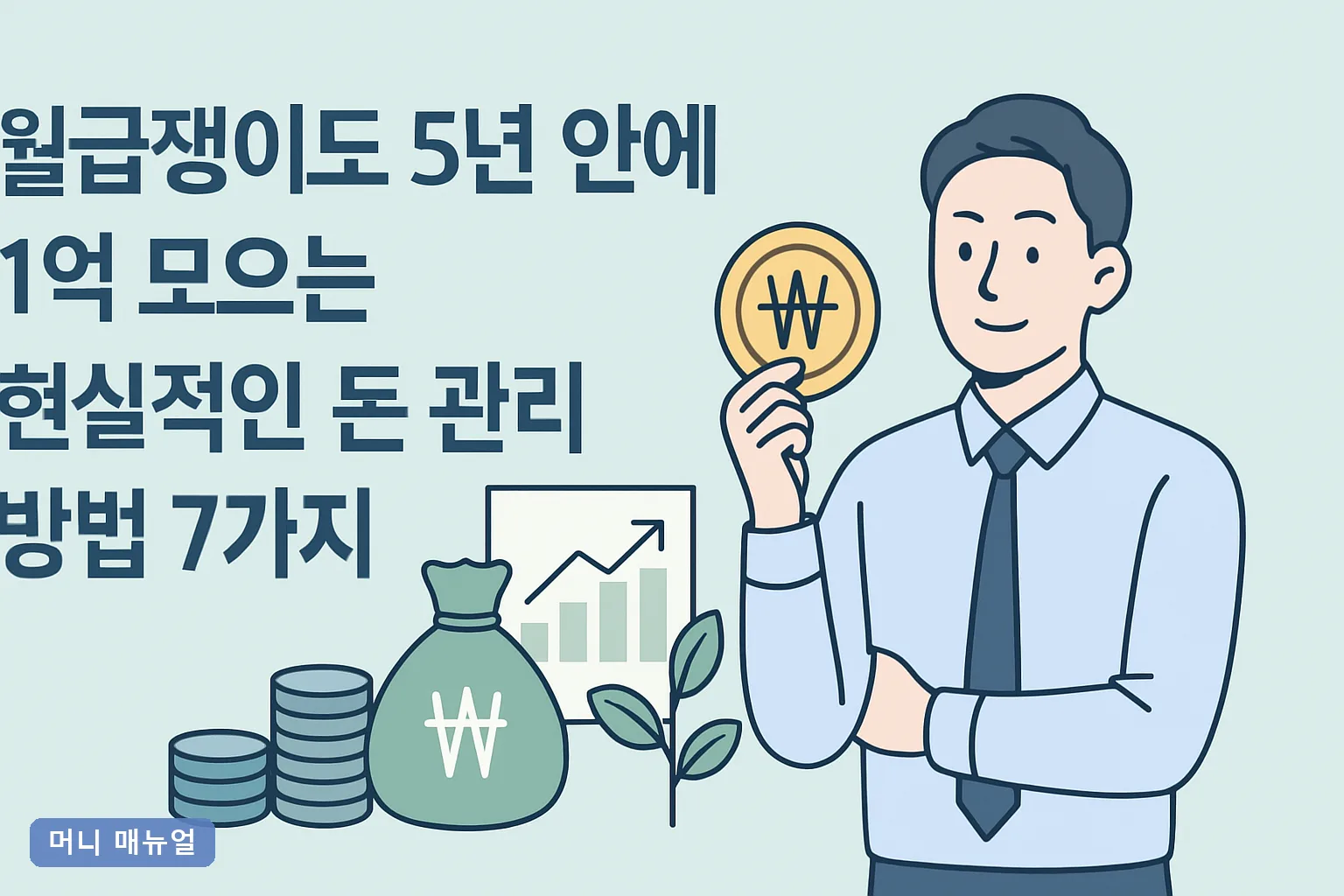 월급쟁이도 5년 안에 1억 모으는 현실적인 돈 관리 방법 7가지
