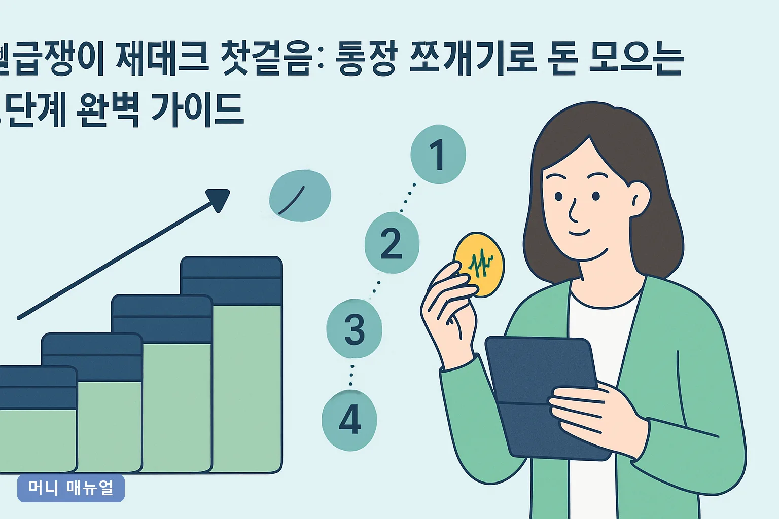 월급쟁이 재테크 첫걸음: 통장 쪼개기로 돈 모으는 5단계 완벽 가이드