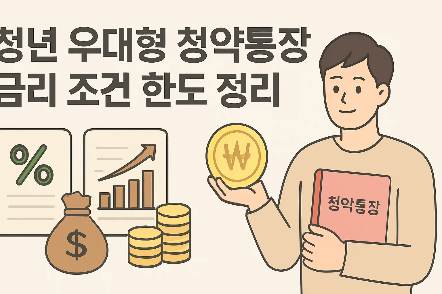 청년 우대형 청약통장 금리 조건 한도 정리