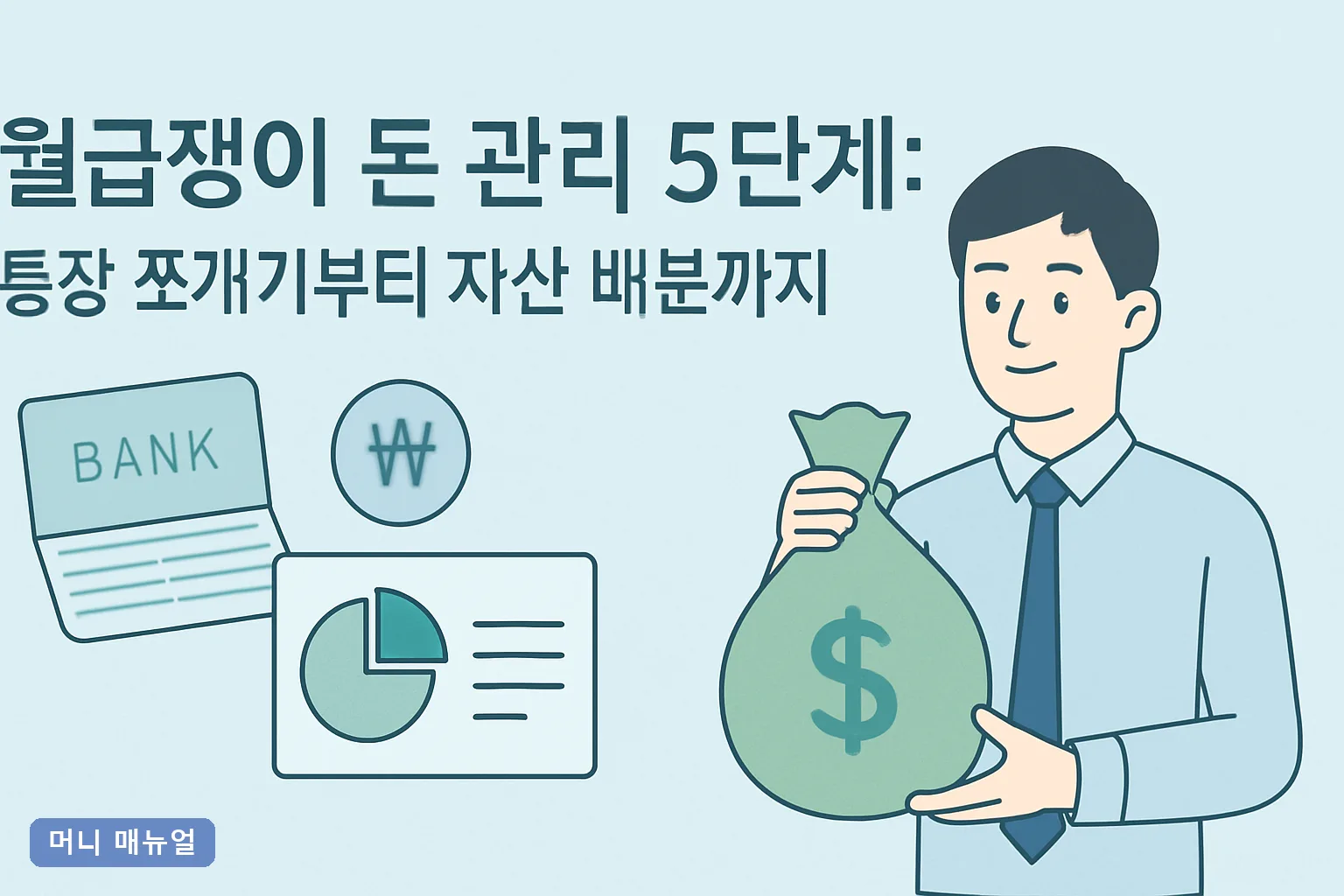월급쟁이 돈 관리 5단계: 통장 쪼개기부터 자산 배분까지