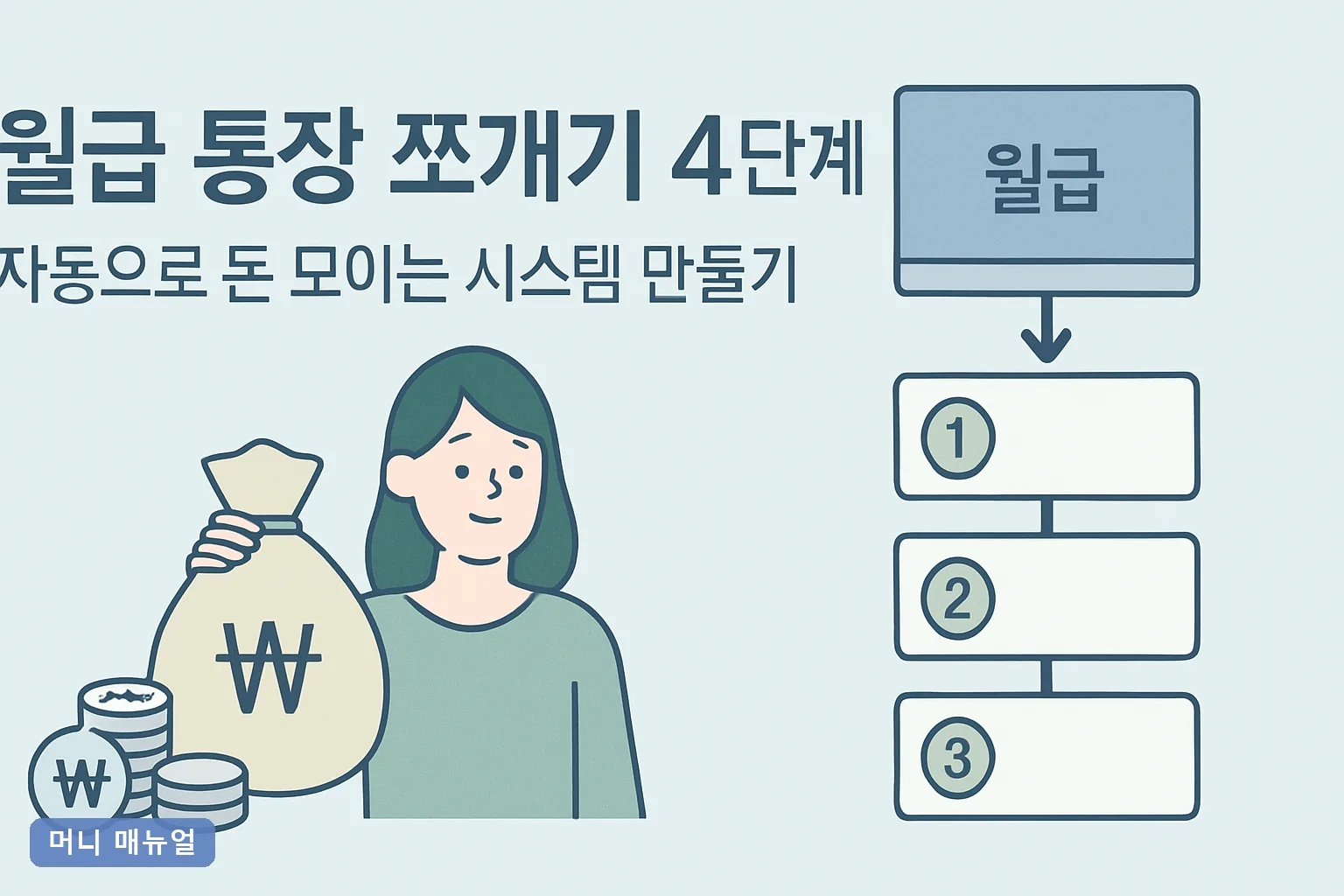 월급 통장 쪼개기 4단계, 자동으로 돈 모이는 시스템 만들기