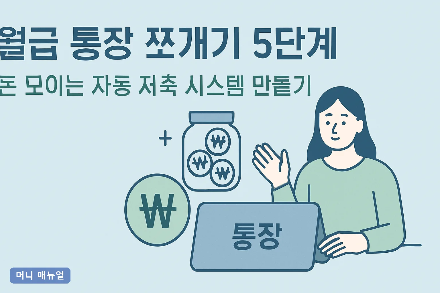 월급 통장 쪼개기 5단계, 돈 모이는 자동 저축 시스템 만들기
