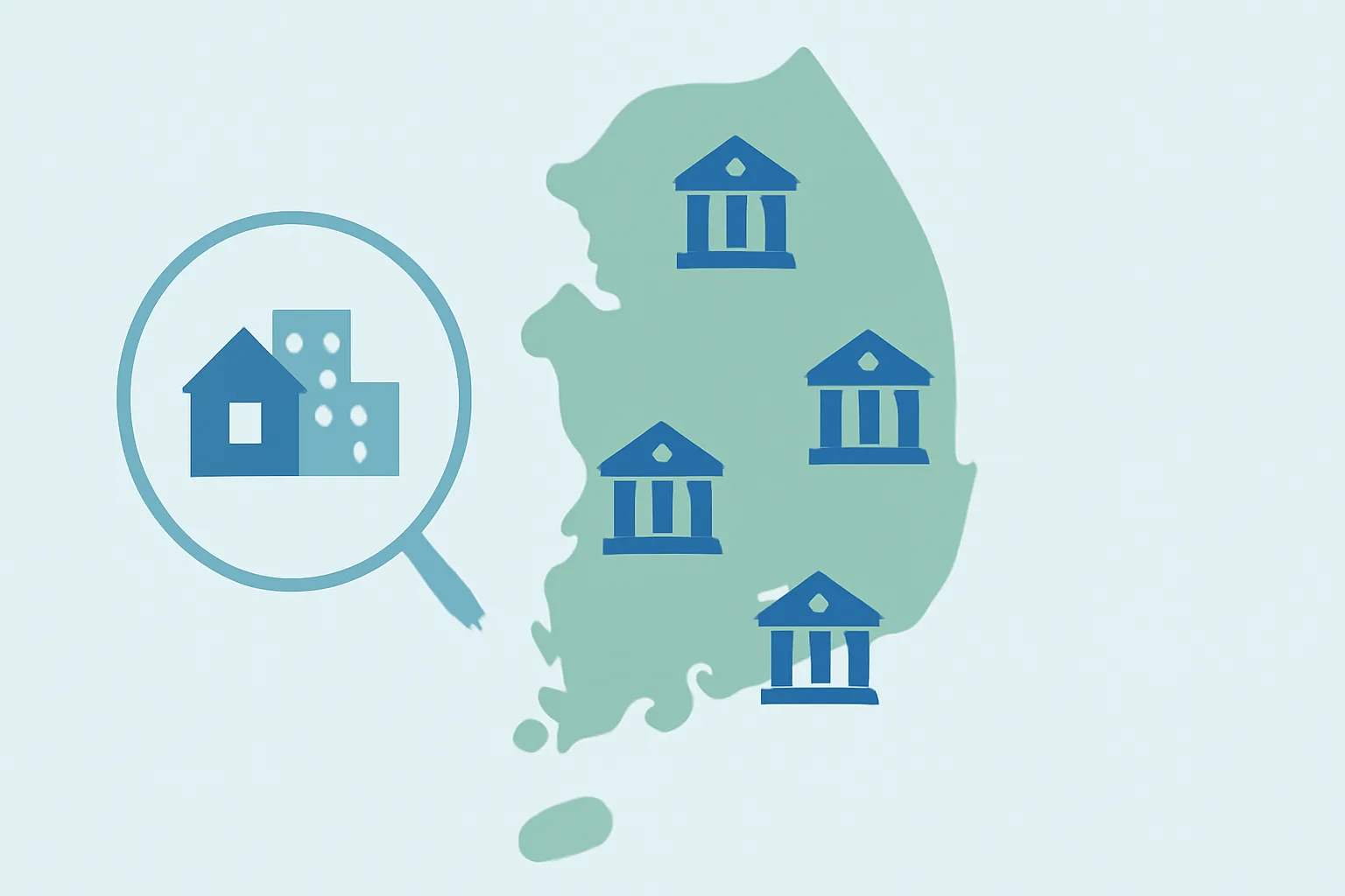 🏦 거주지역별 주요 은행 분포 현황